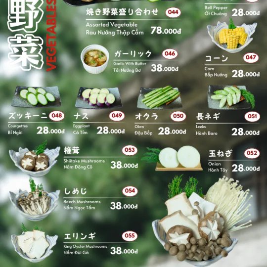 GRAND MENU